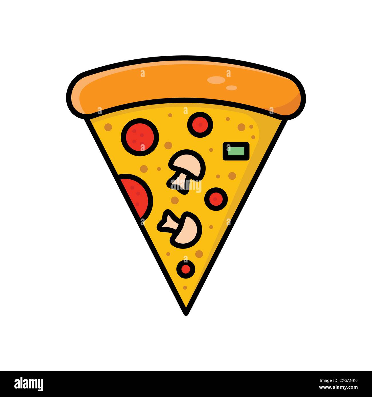 pizza icon vector design template in white background Stock Vector