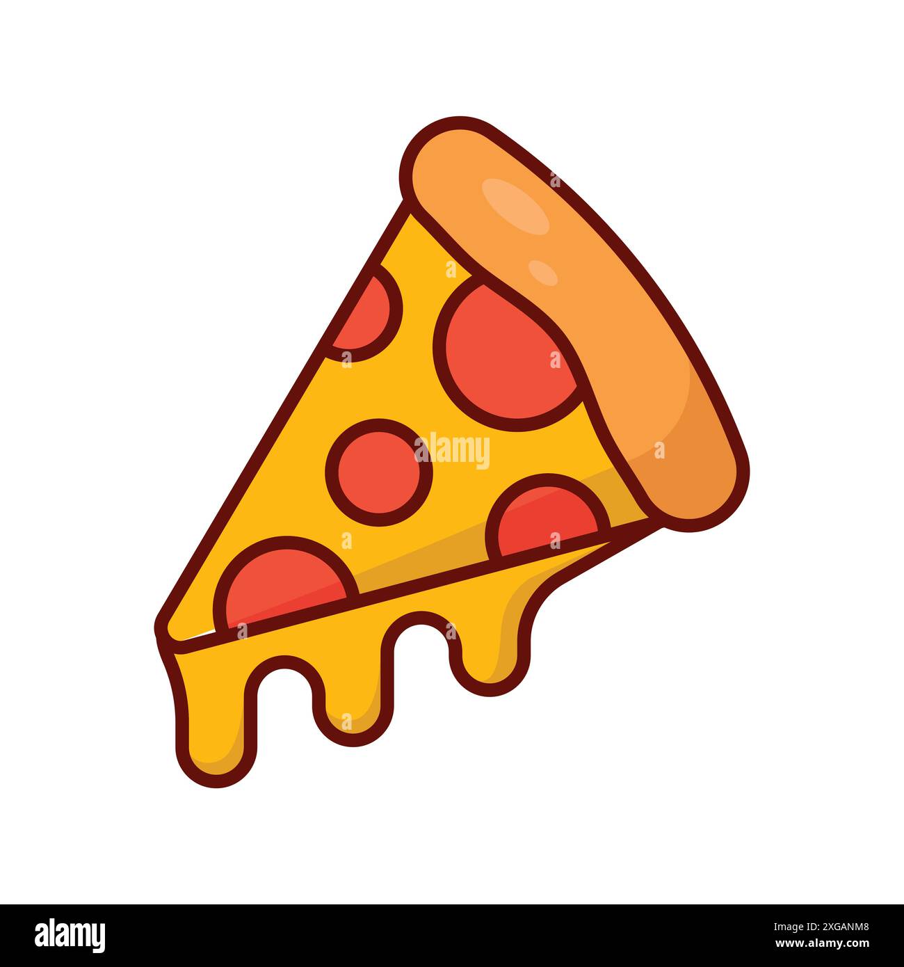 pizza icon vector design template in white background Stock Vector