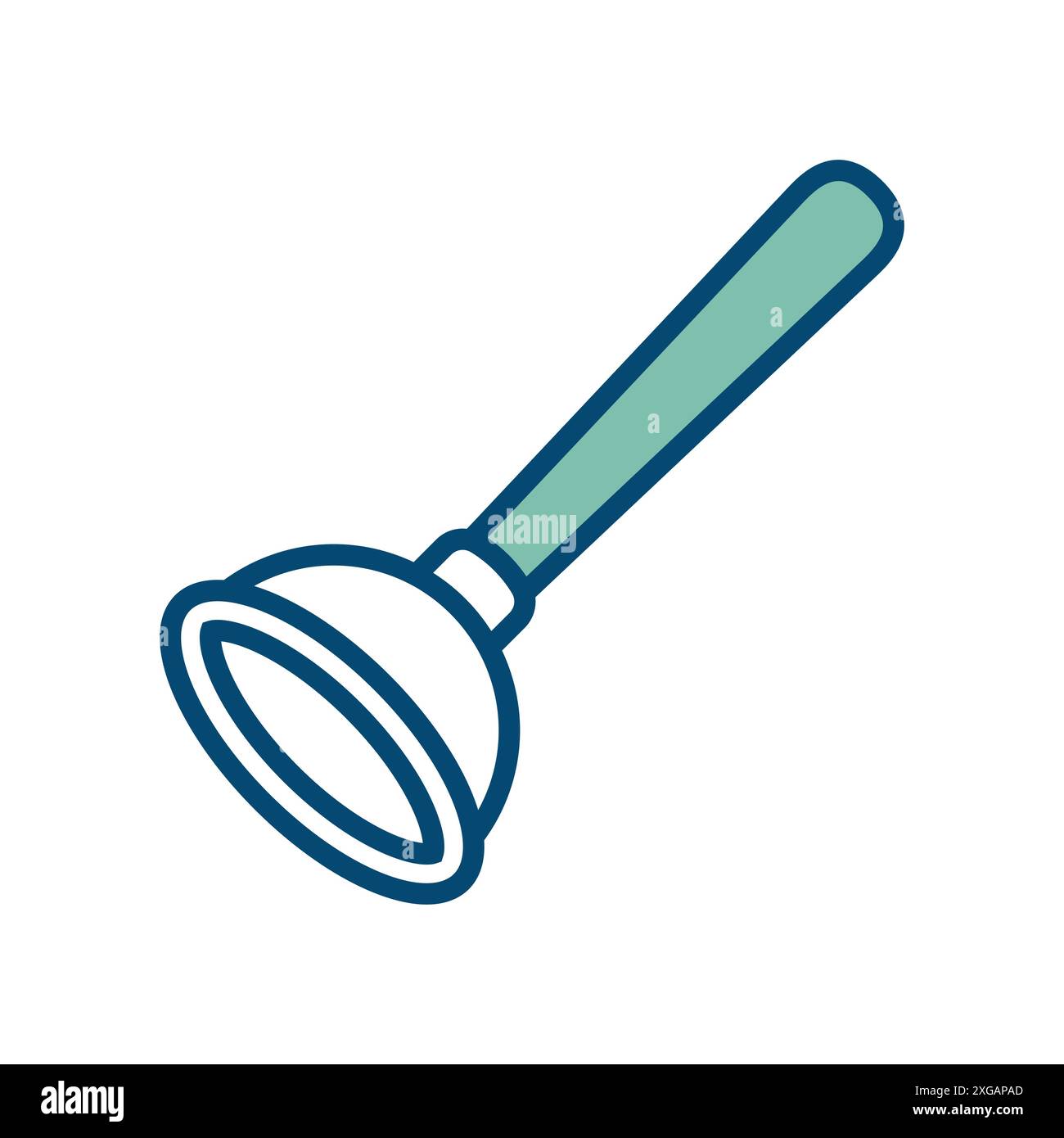 plunger icon vector design template in white background Stock Vector