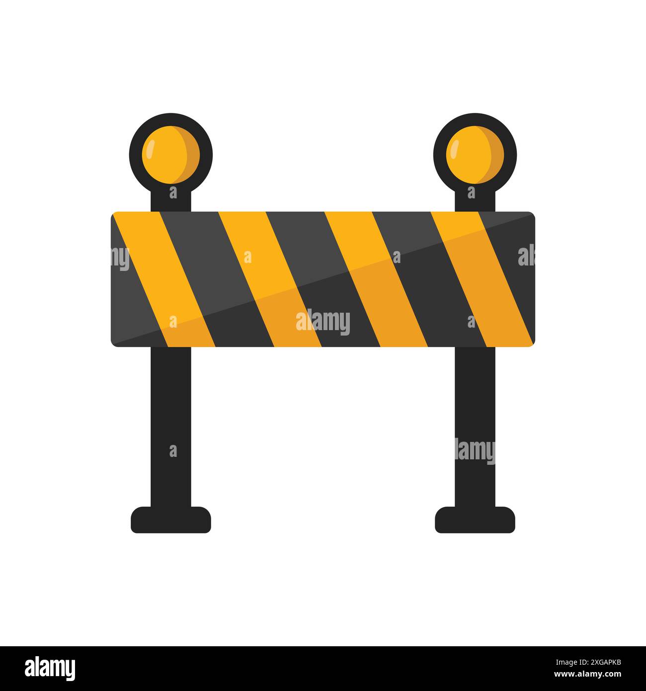 road barrier icon vector design template in white background Stock Vector