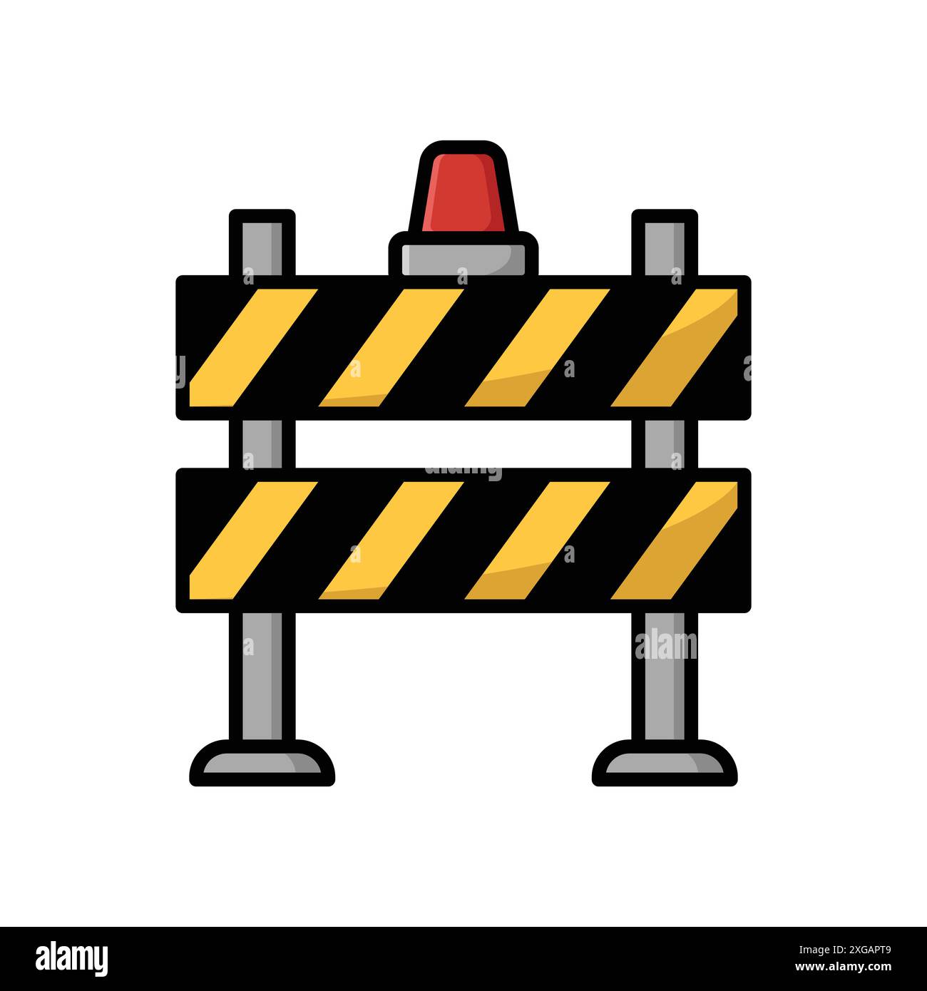 road barrier icon vector design template in white background Stock Vector