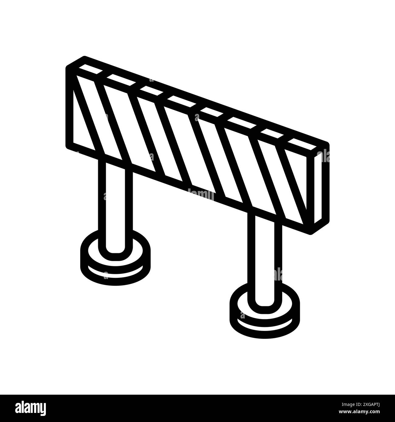 road barrier icon vector design template in white background Stock ...