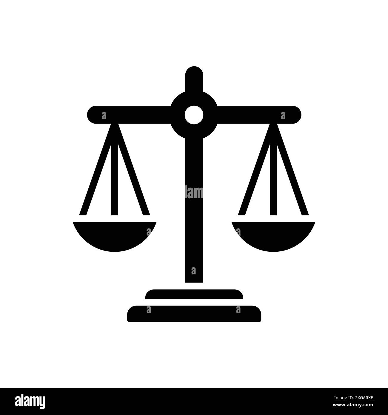 scale of justice icon vector design template in white background Stock ...