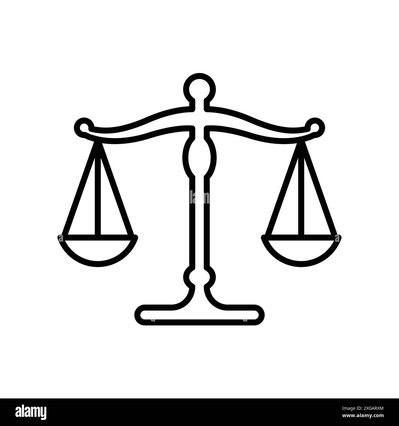 scale of justice icon vector design template in white background Stock ...