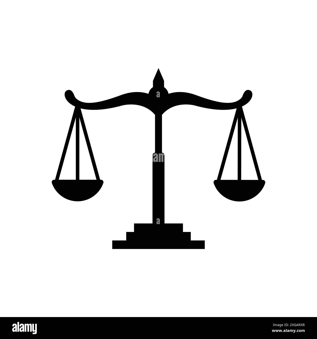 scale of justice icon vector design template in white background Stock ...