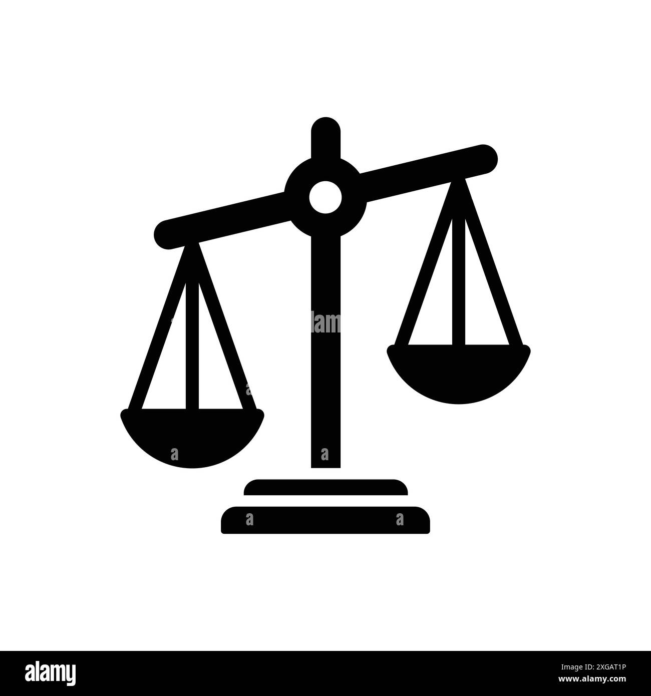 scale of justice icon vector design template in white background Stock ...