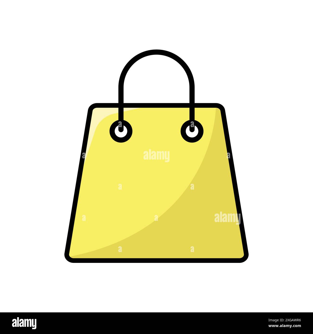 shopping bag icon vector design template in white background Stock Vector