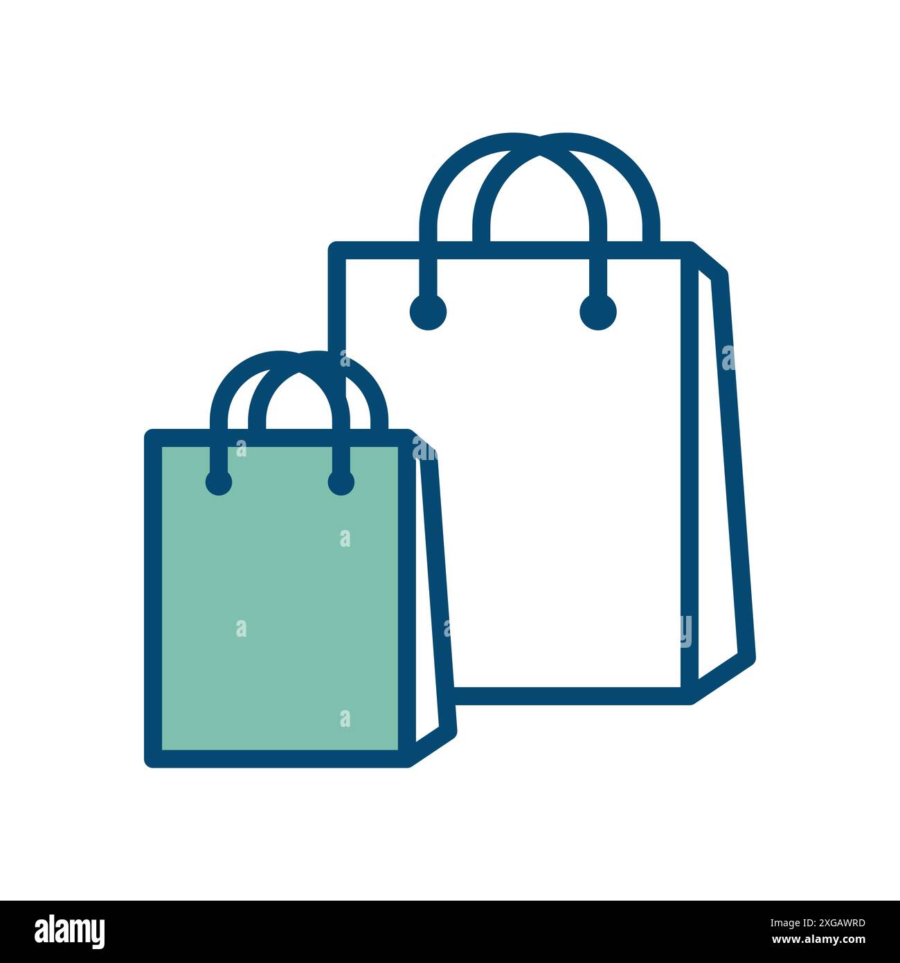 shopping bag icon vector design template in white background Stock ...