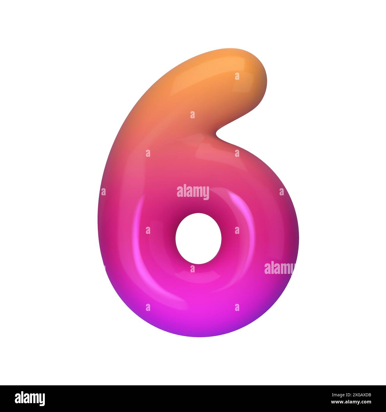Number 6 Gradient Eye catching gradient hi-res stock photography and images - Alamy