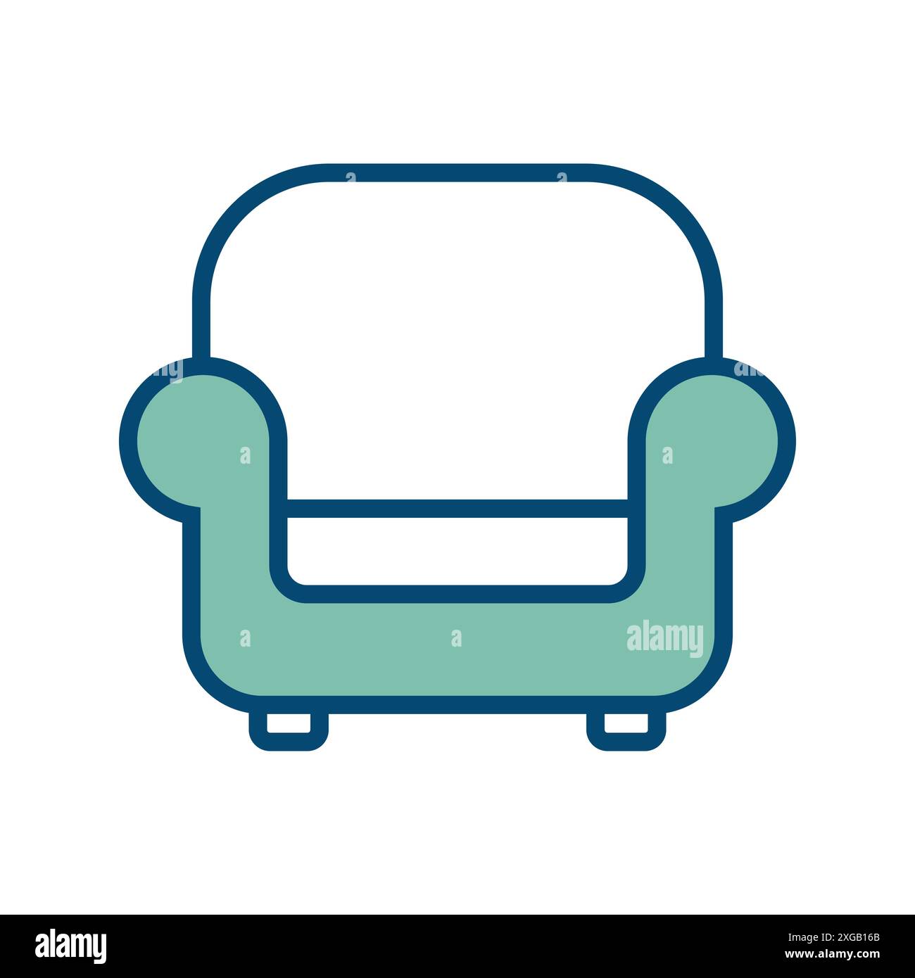 sofa icon vector design template in white background Stock Vector