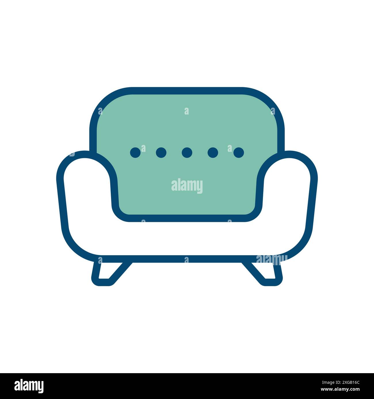sofa icon vector design template in white background Stock Vector Image ...