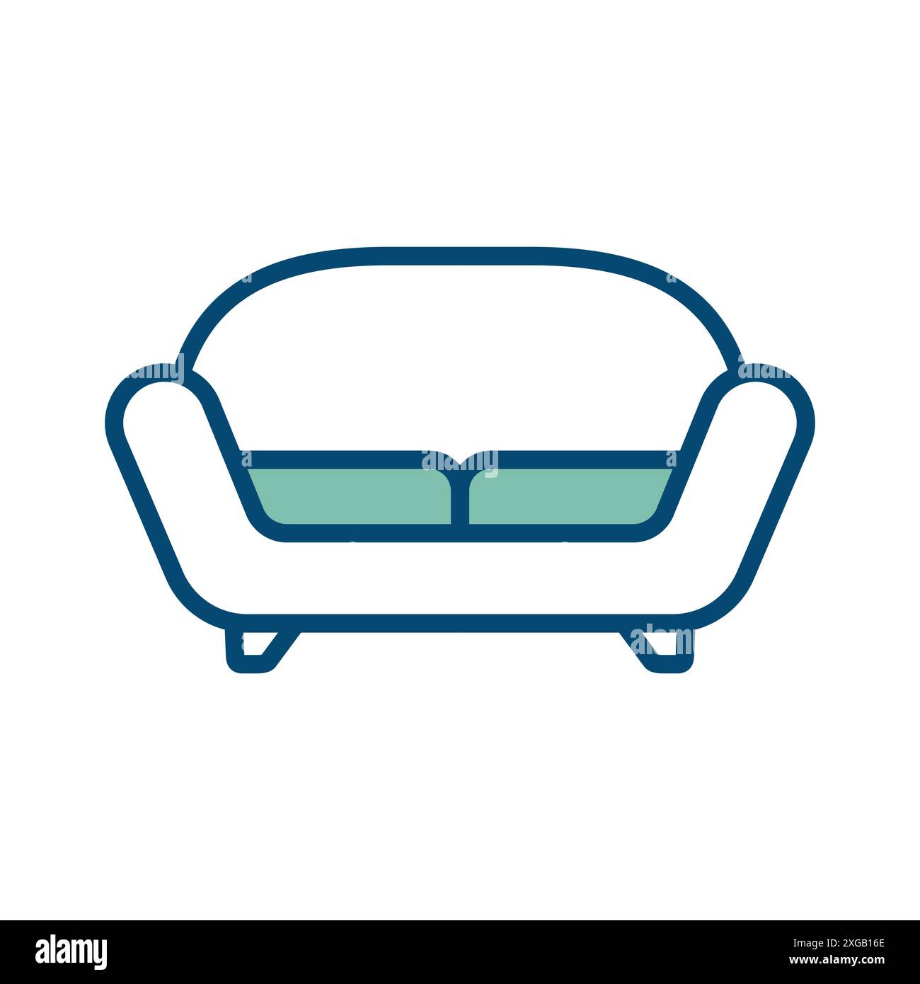 sofa icon vector design template in white background Stock Vector