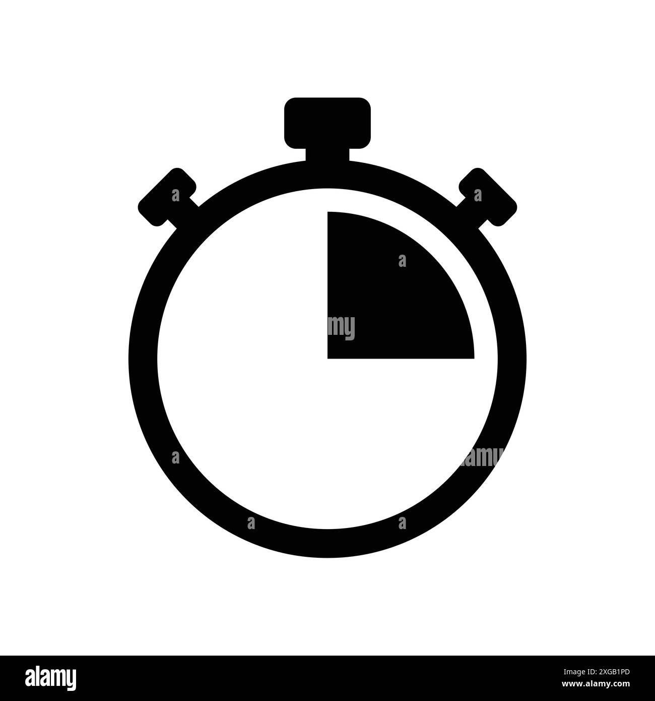 stopwatch icon vector design template in white background Stock Vector ...