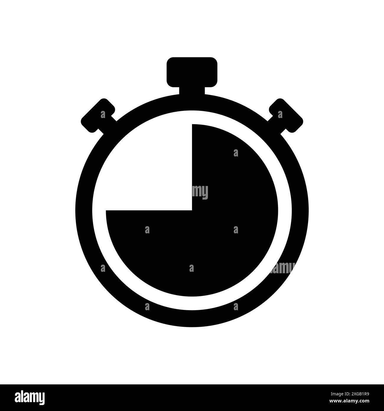 stopwatch icon vector design template in white background Stock Vector ...