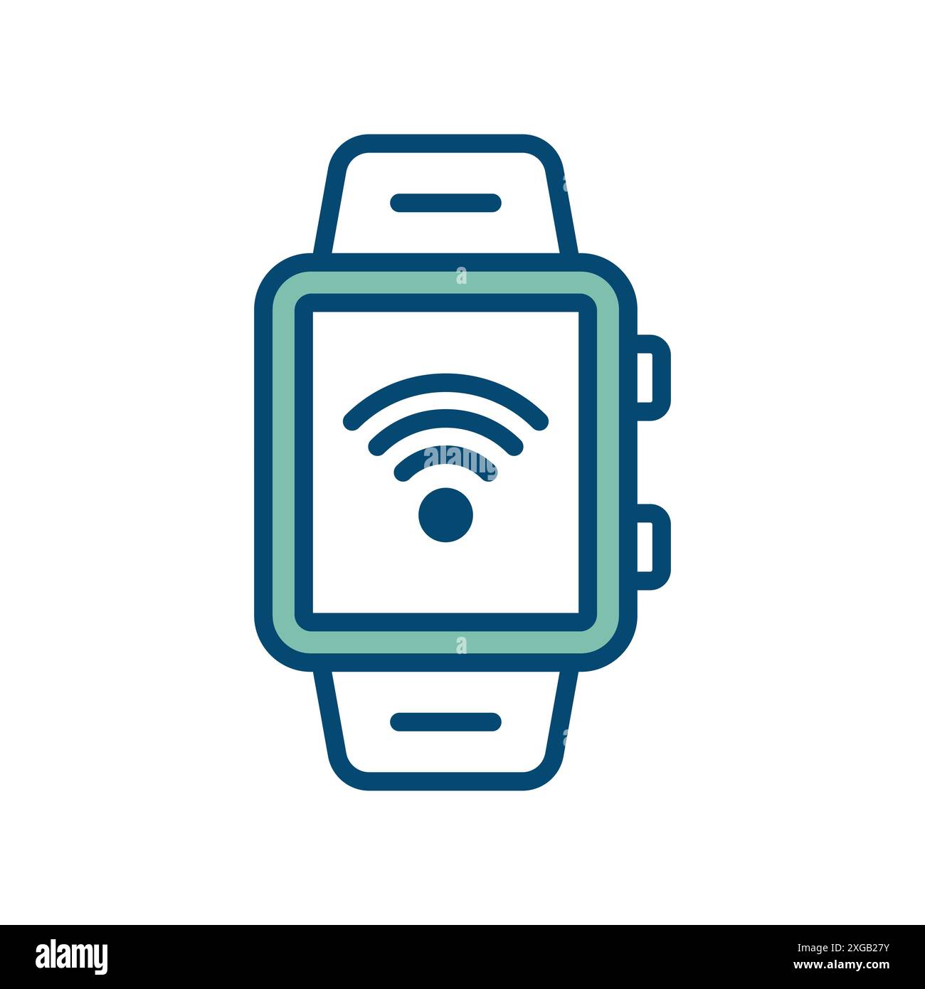 watch icon vector design template in white background Stock Vector