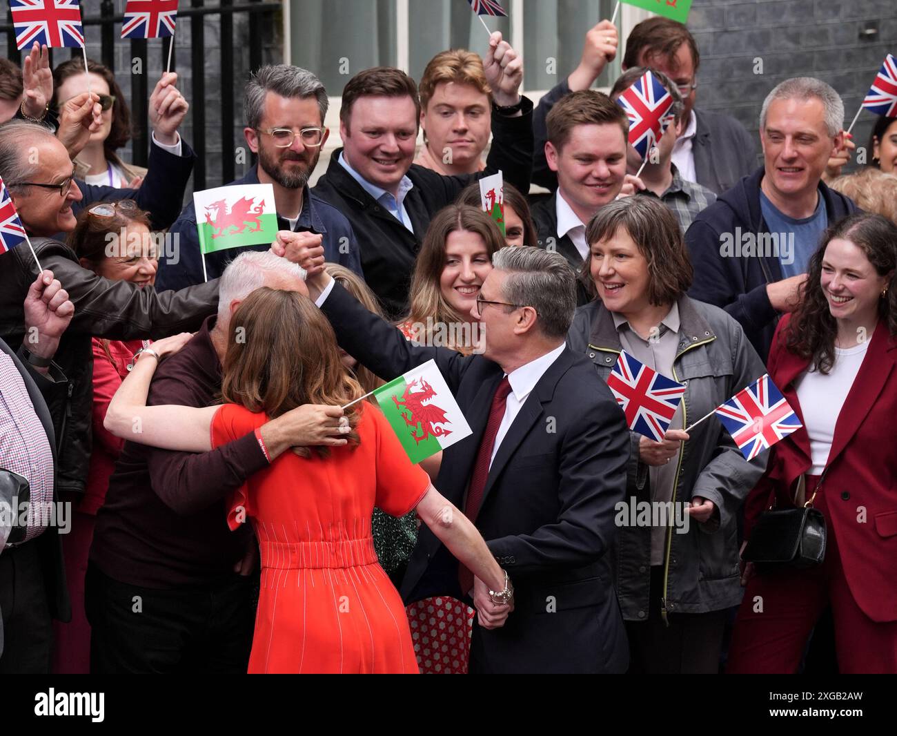 Newly elected Prime Minister Sir Keir Starmer and his wife Victoria ...