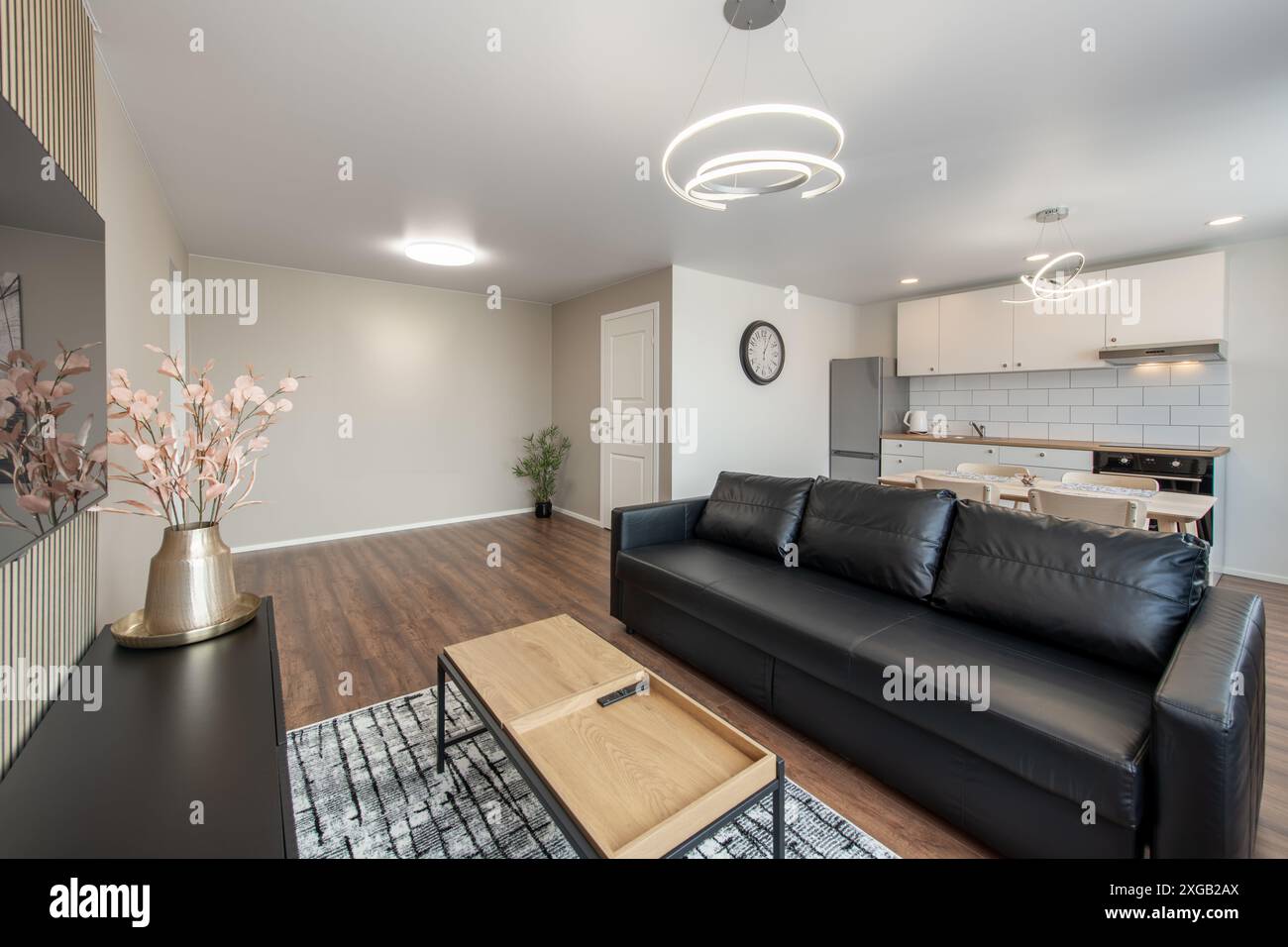 Image showcasing Scandinavian Leather Sofa | Mid-Century Modern Design - Target