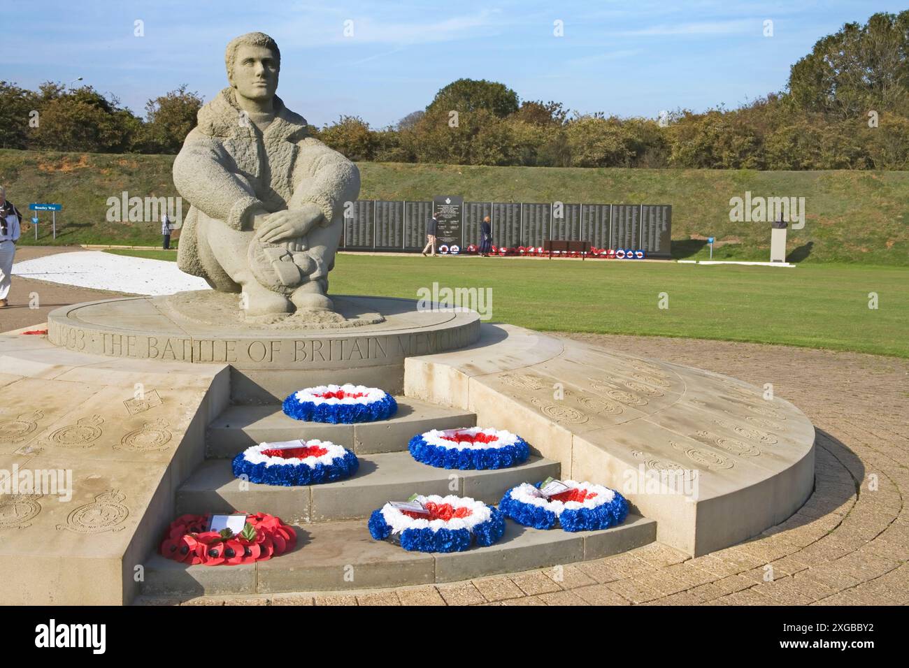 battle of britain memorial at chapel le ferne kent Stock Photo