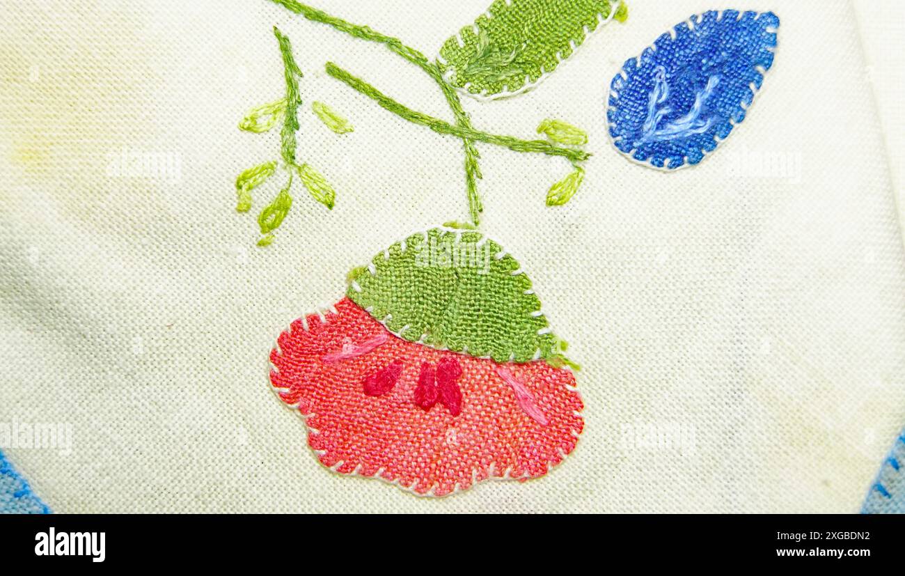 Shape In Textiles Fabrics and textiles with embroidery and prints of shapes and colors ...