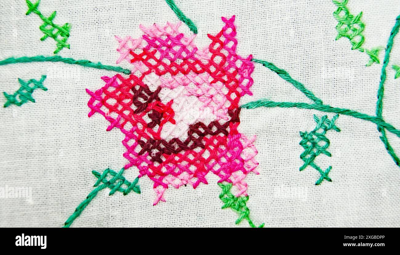 Shape In Textiles Fabrics and textiles with embroidery and prints of shapes and colors ...