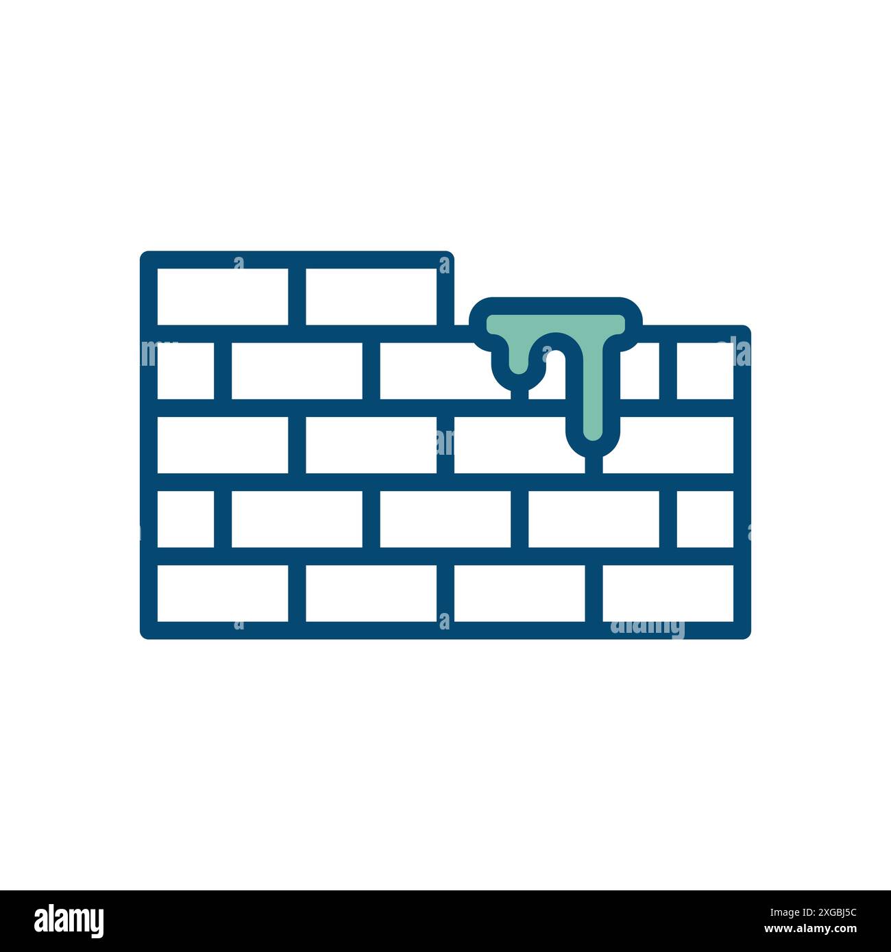 bricks icon vector design template in white background Stock Vector
