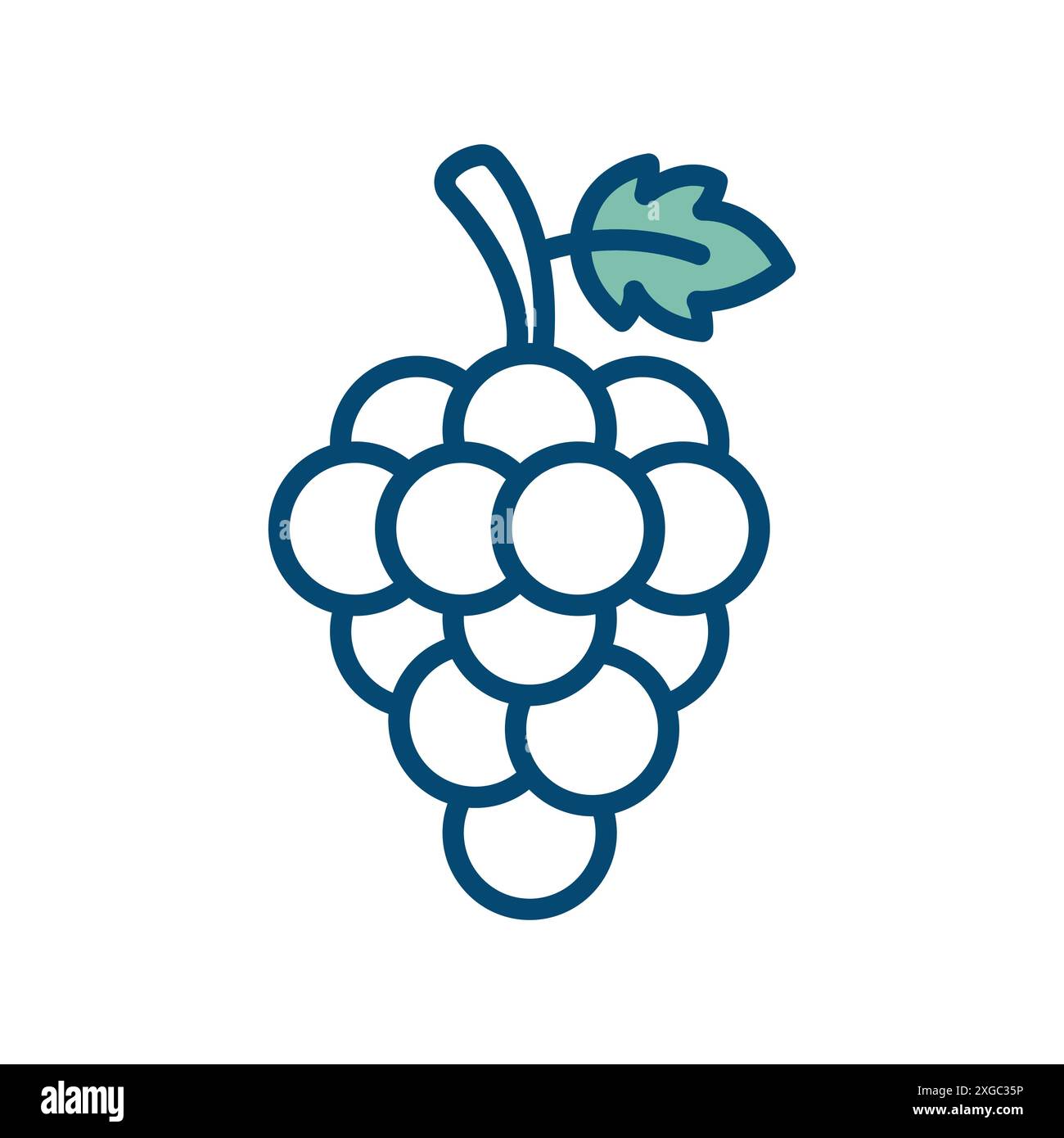 grape icon vector design template in white background Stock Vector