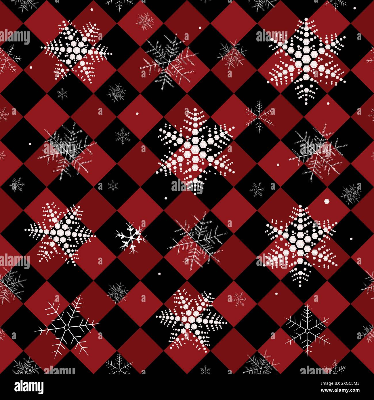 Christmas check pattern Stock Vector Images - Alamy
