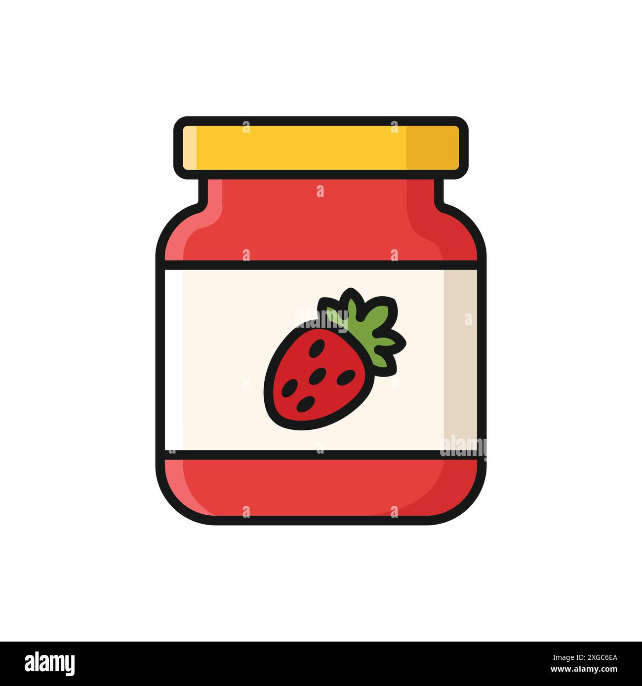 jam jar icon vector design template in white background Stock Vector