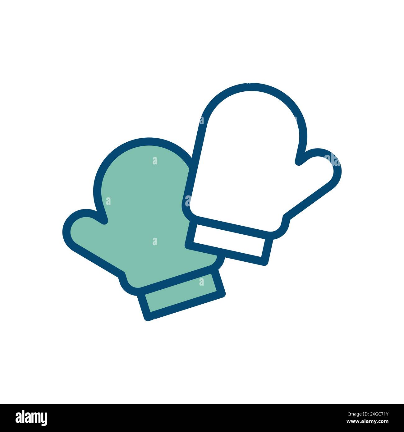 kitchen glove icon vector design template in white background Stock Vector