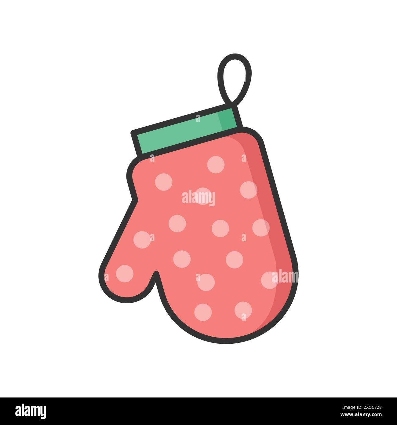 kitchen glove icon vector design template in white background Stock Vector