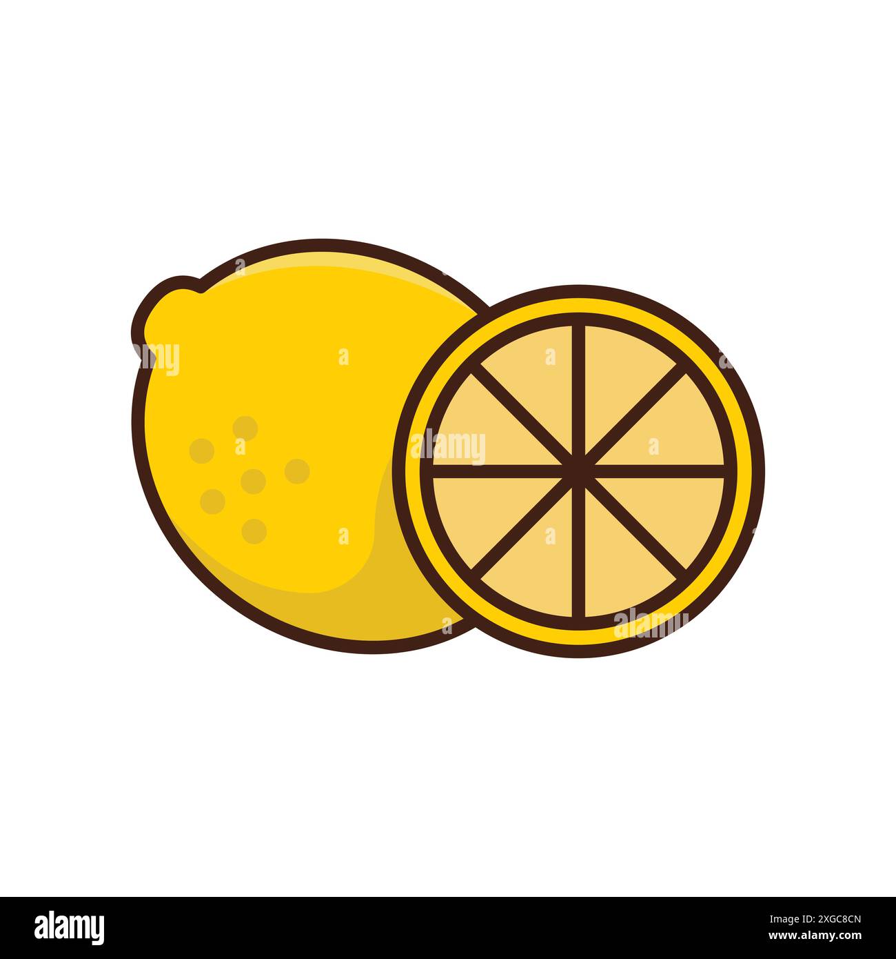 lemon icon vector design template in white background Stock Vector ...