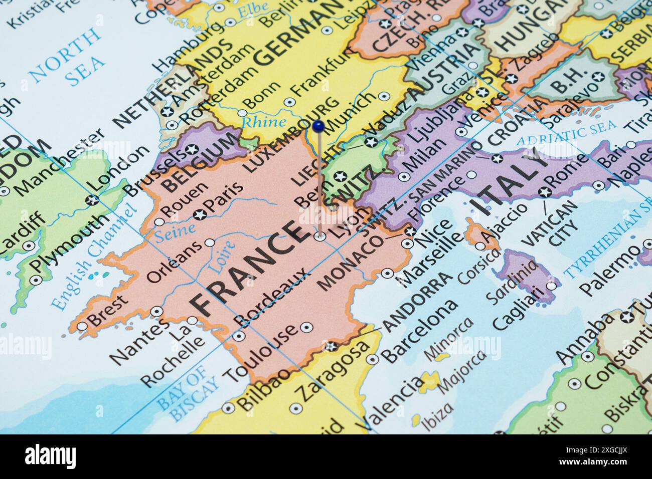 map of lyon in france