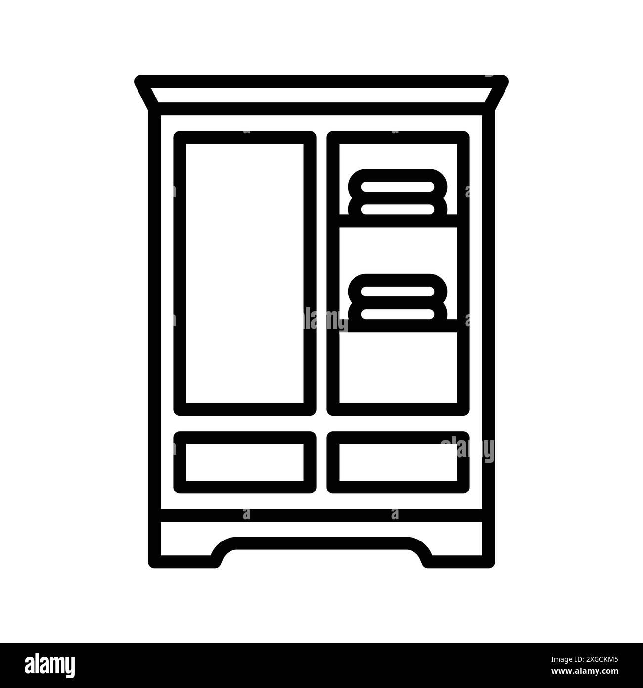 wardrobe icon vector design template in white background Stock Vector ...