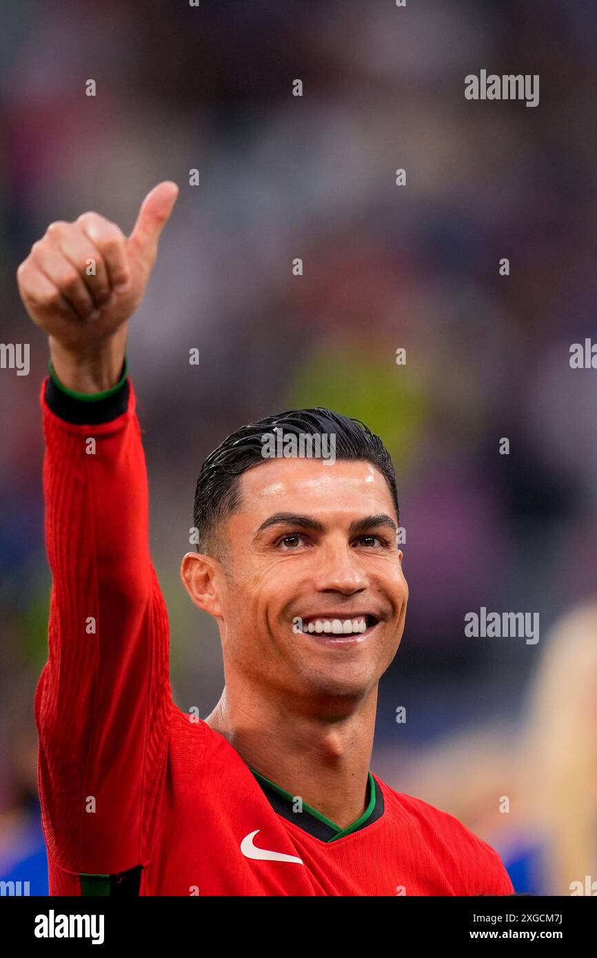 Portugal's Cristiano Ronaldo during a quarterfinal match between ...
