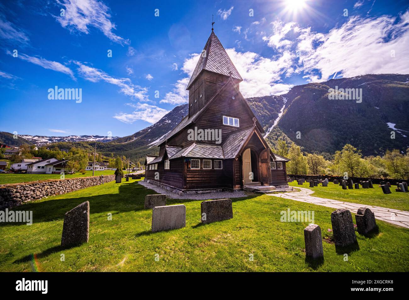 Roeldal Stave Church in Hardanger in Norway Stock Photo - Alamy