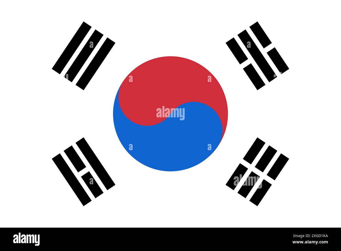 Flag of South Korea. Vector illustration Stock Vector Image & Art - Alamy