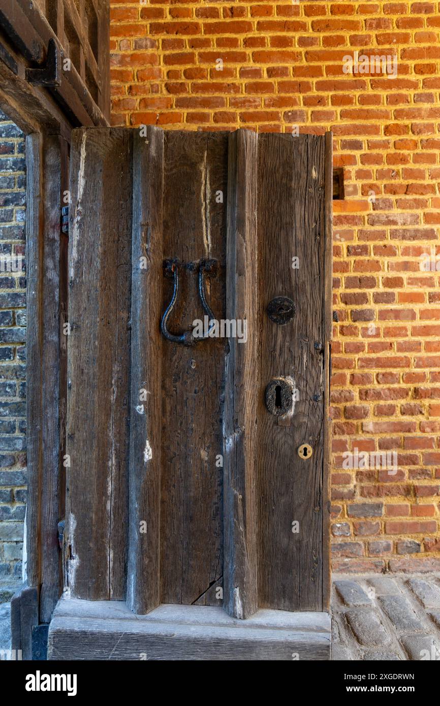 Vintage locking mechanism old wooden door hi-res stock photography and ...
