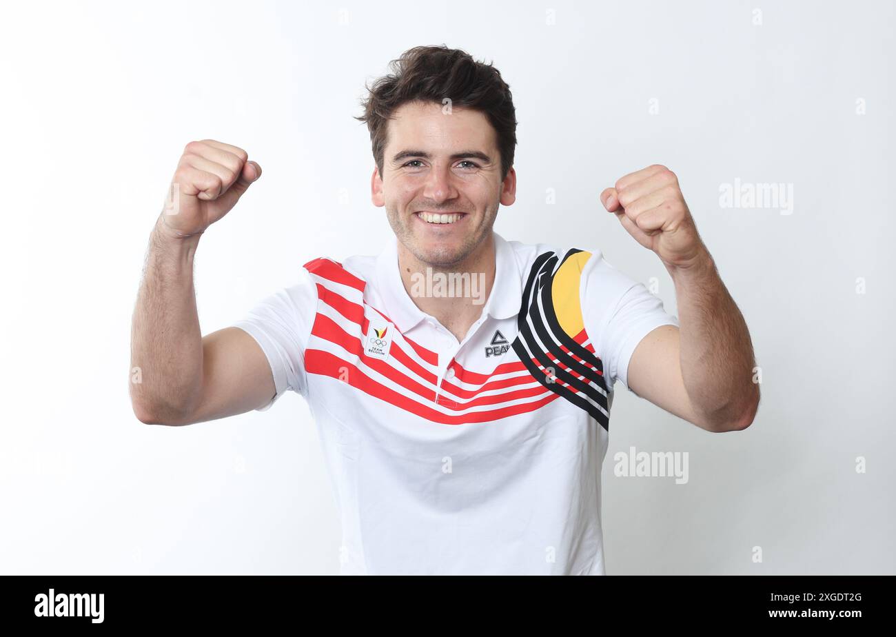 Belgian hockey player Loïc Van Doren pictured during a photoshoot for