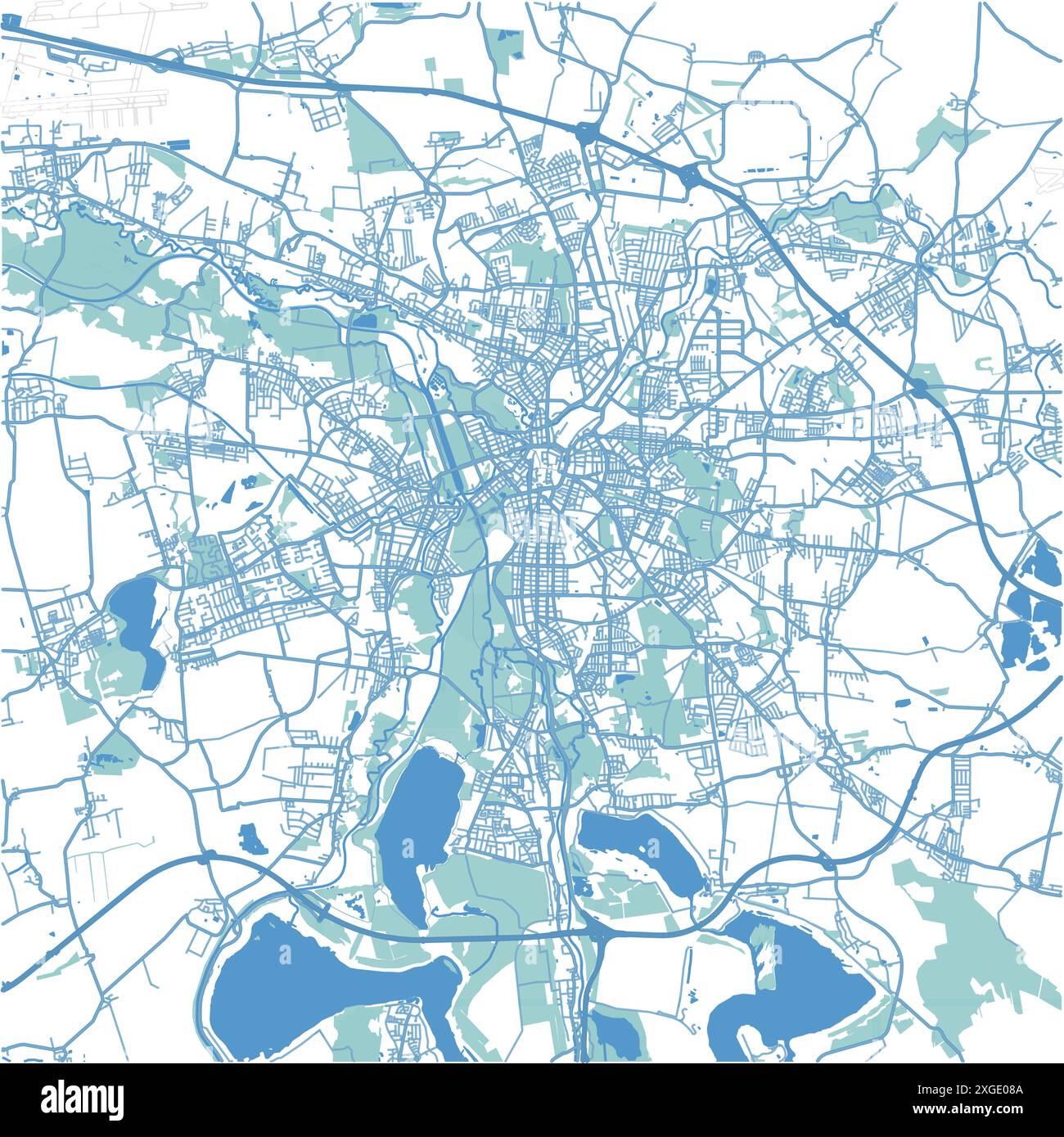 Leipzig map Stock Vector Images - Alamy