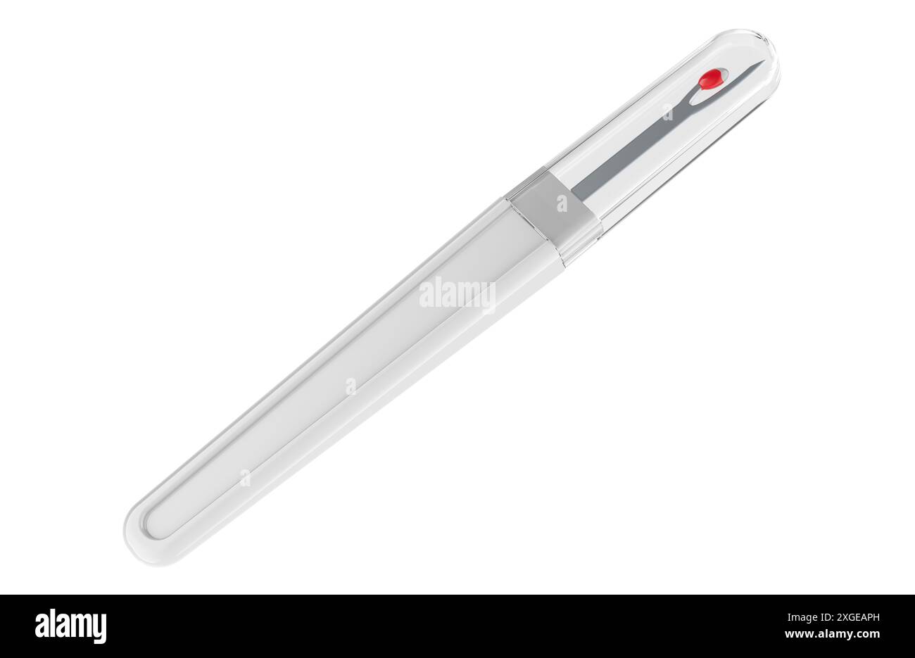 Seam ripper with cap, 3D rendering isolated on white background Stock ...