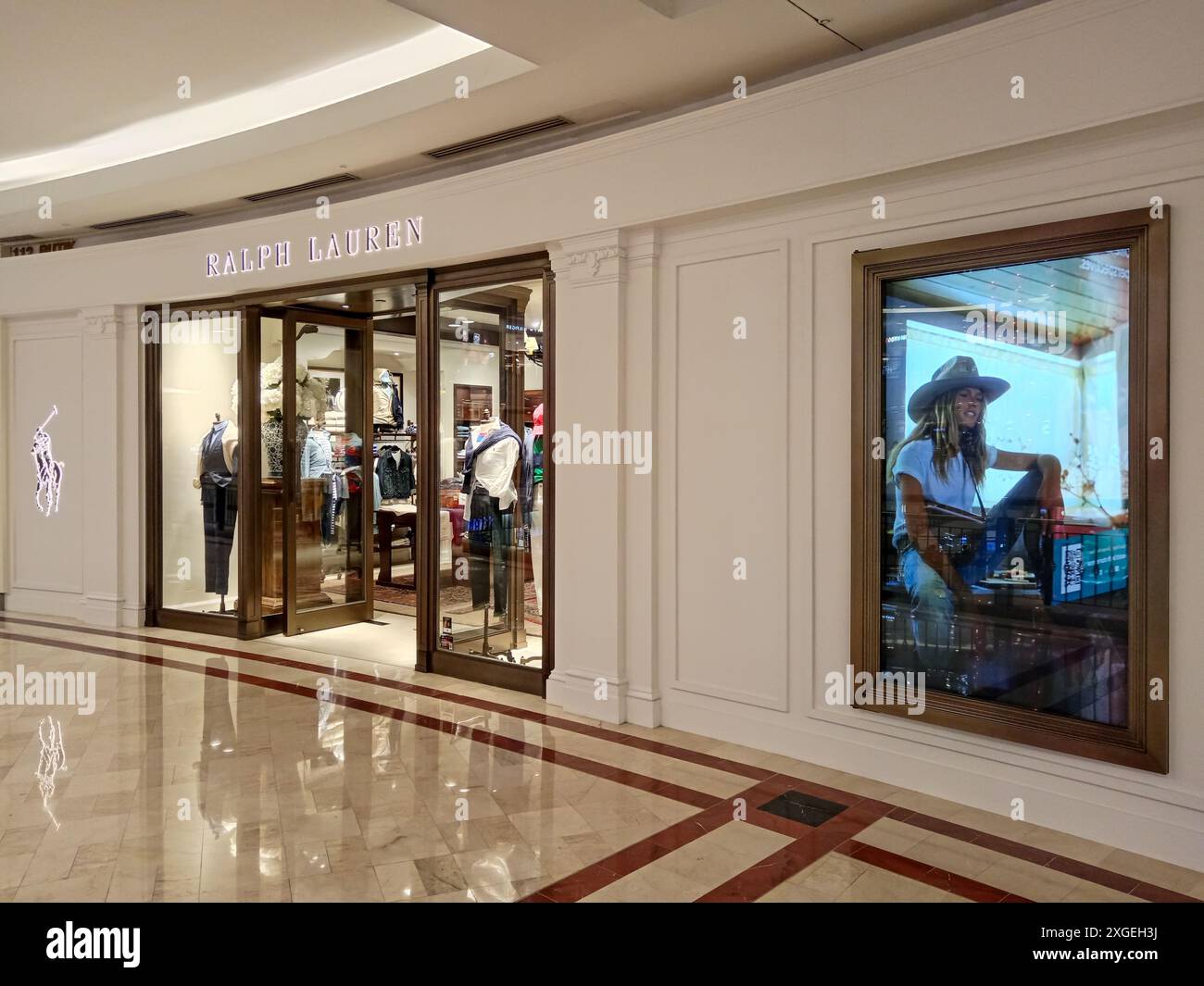 Kuala Lumpur Malaysia February 14 2024 Interior view of Ralph Lauren store in Suria KLCC shopping center a luxury shopping mall located in Kuala Stock Photo Alamy
