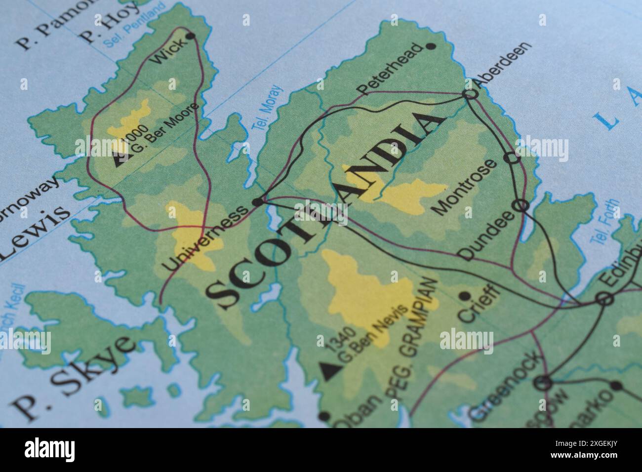 Map Of Scotland Globe Hi Res Stock Photography And Images Alamy Scotland Of The World Map Close Up And Selective Focus 2XGEKJY