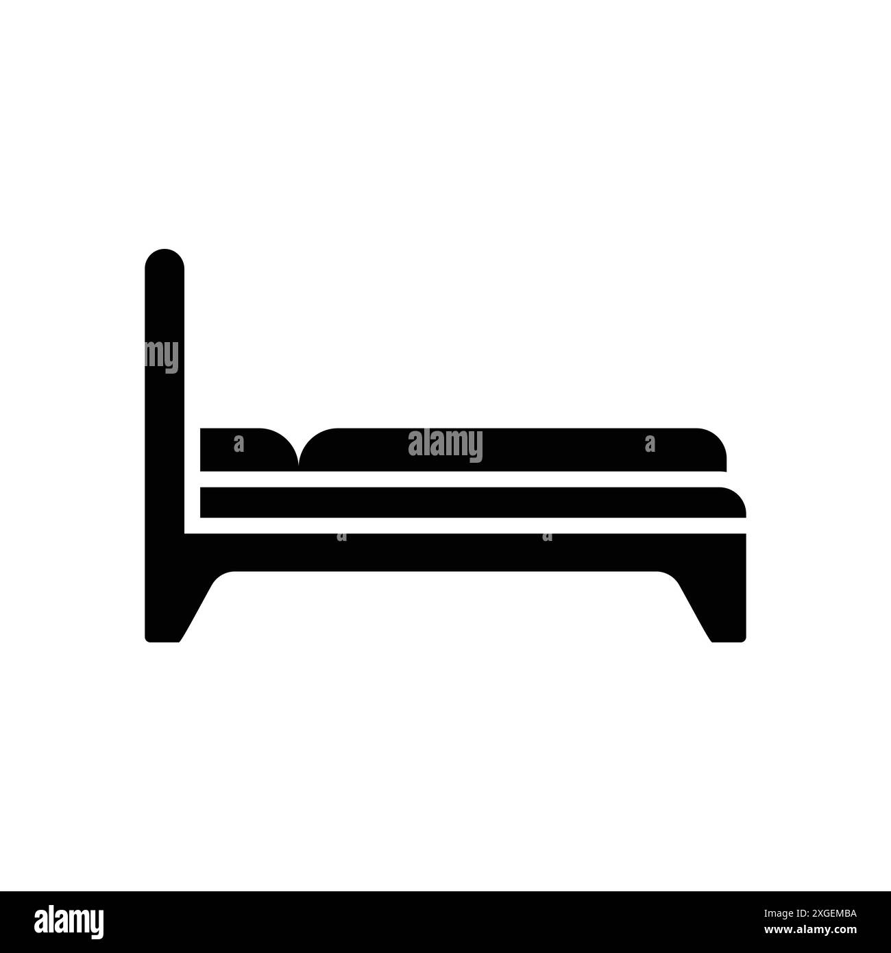 bed icon vector design template in white background Stock Vector Image ...