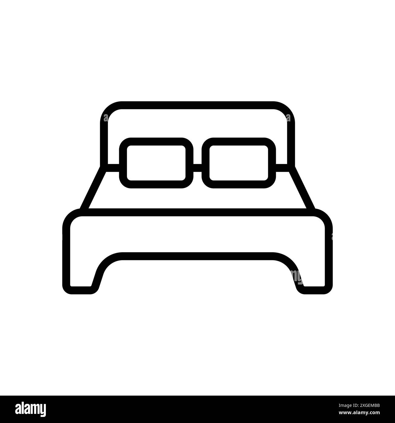 bed icon vector design template in white background Stock Vector Image ...