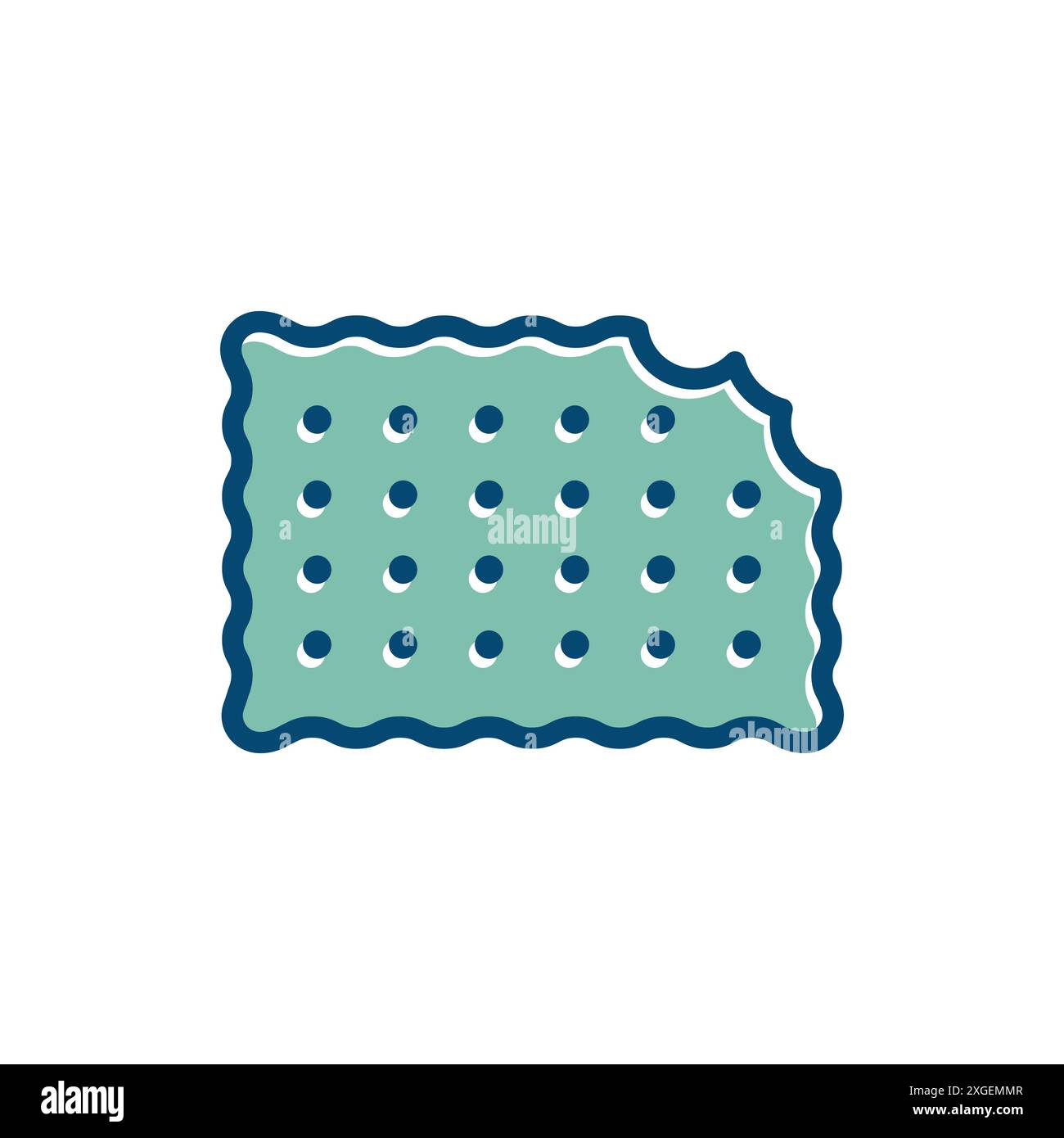 biscuit icon vector design template in white background Stock Vector
