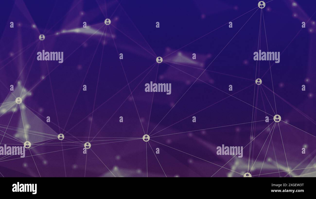 Global Network Connection concept with Connecting People Stock Photo ...