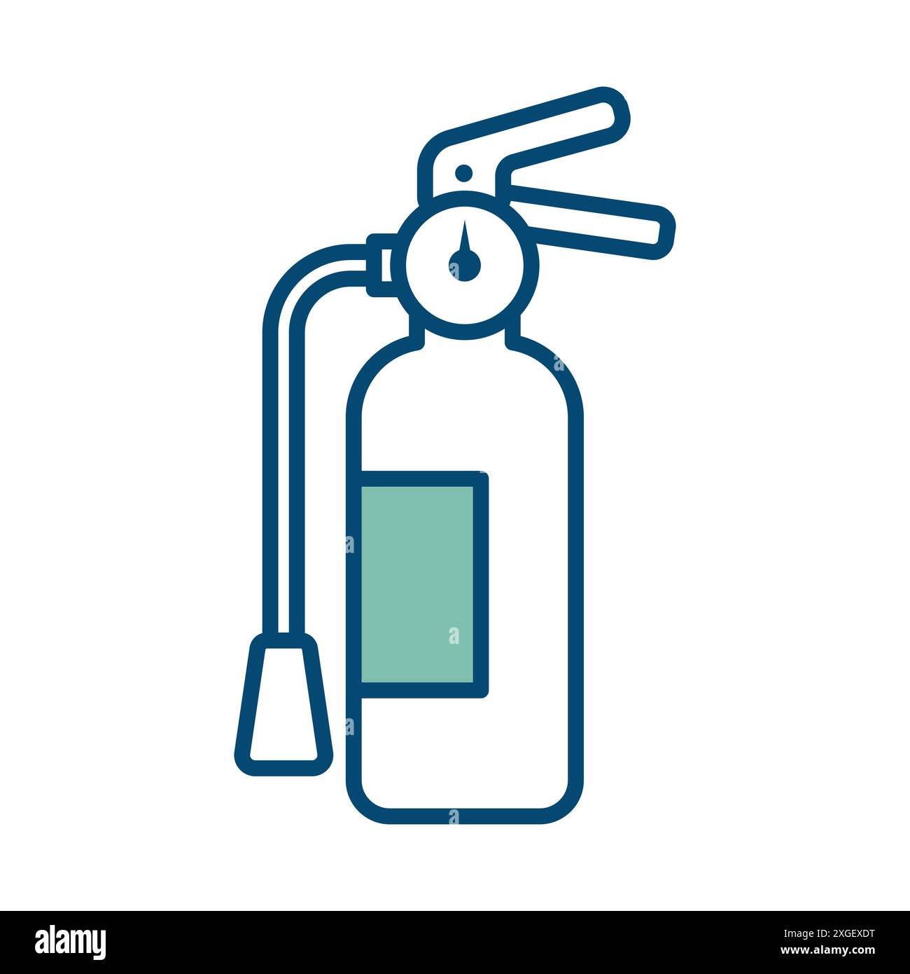 fire extinguisher icon vector design template in white background Stock Vector