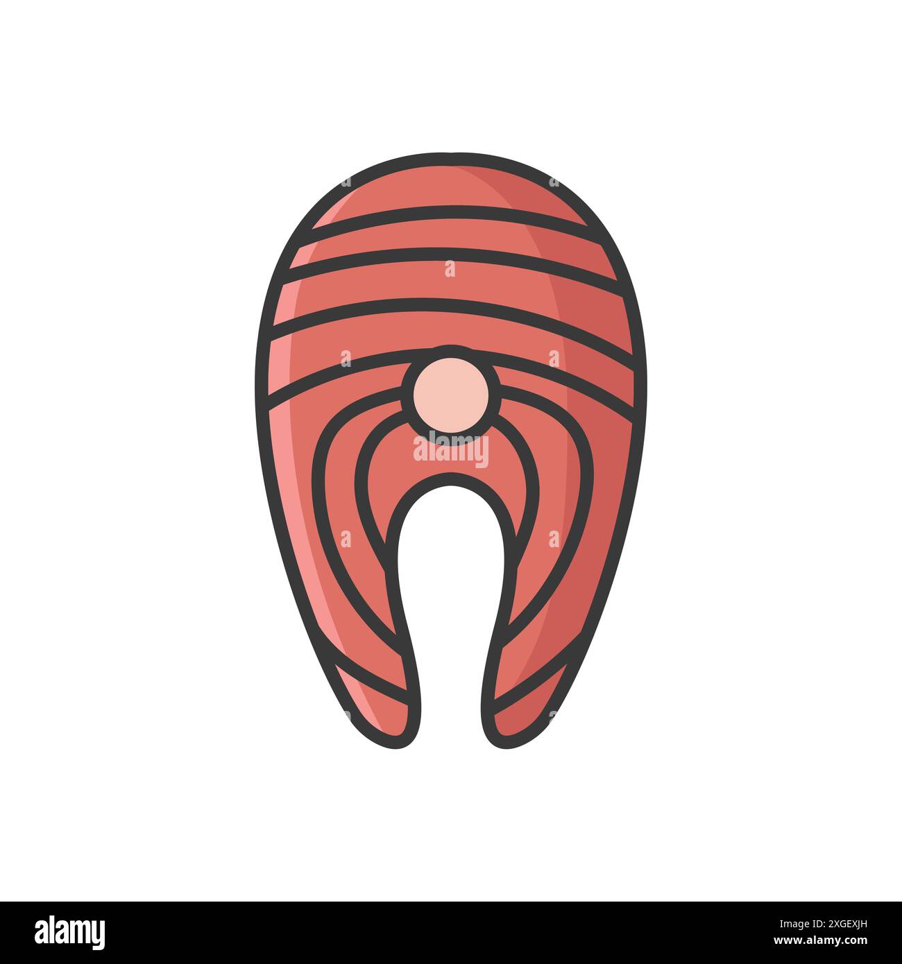 Cow fish chicken pig vector Stock Vector Images - Alamy