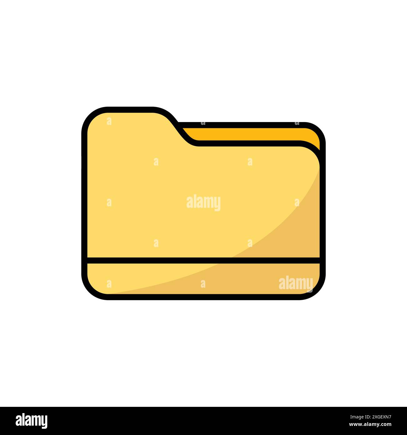 folder icon vector design template in white background Stock Vector ...