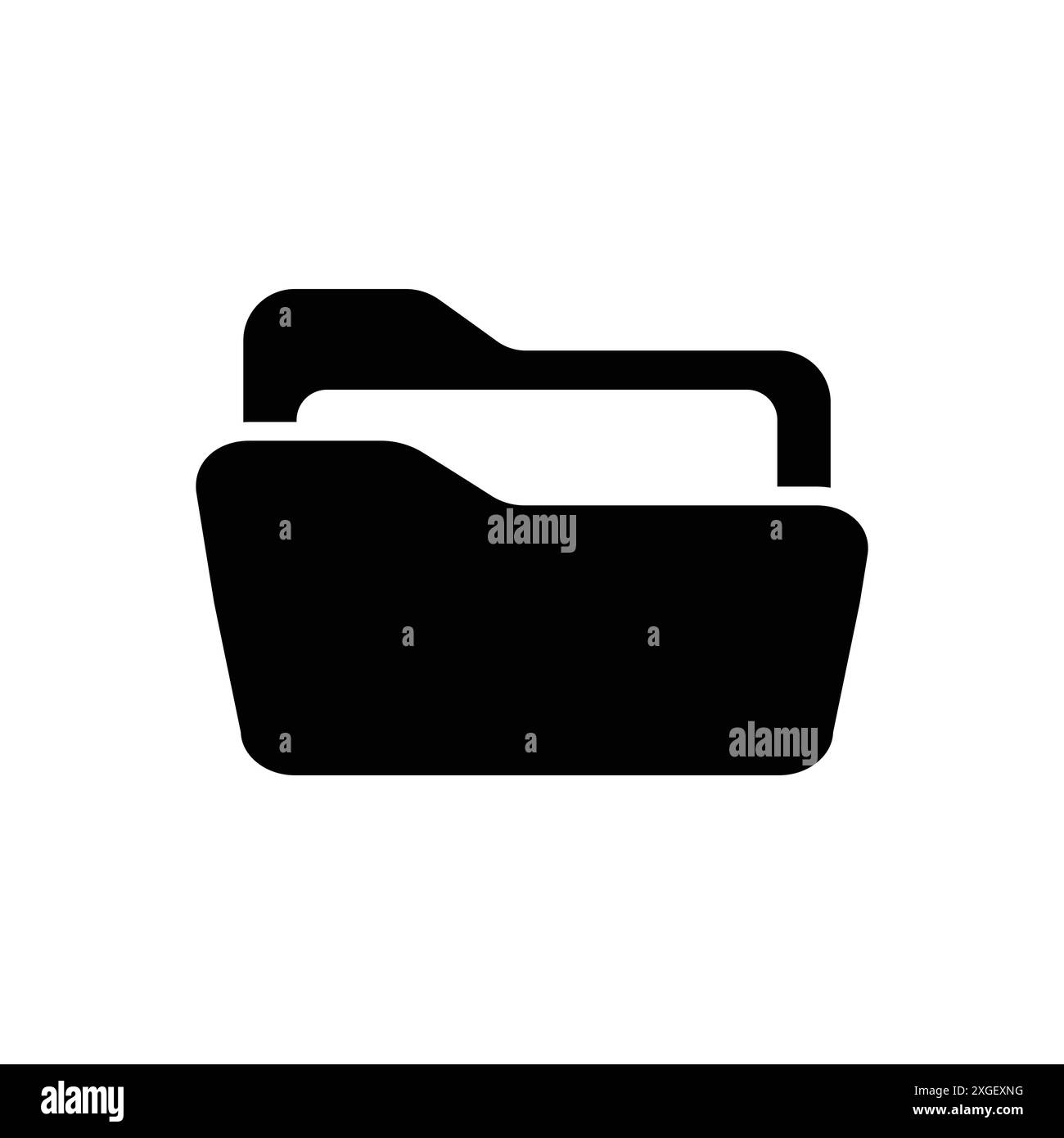 folder icon vector design template in white background Stock Vector ...